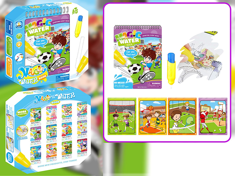 Sports Series Water Painting Book