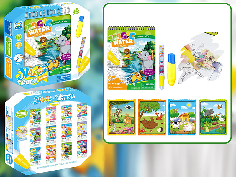 Animal World Magic Water Painting Book