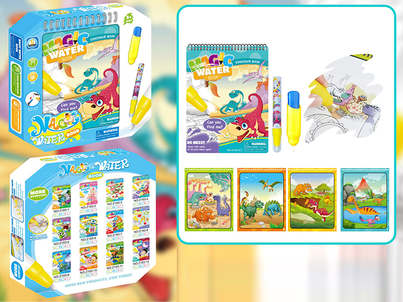 Dinosaurs World Water Painting Book