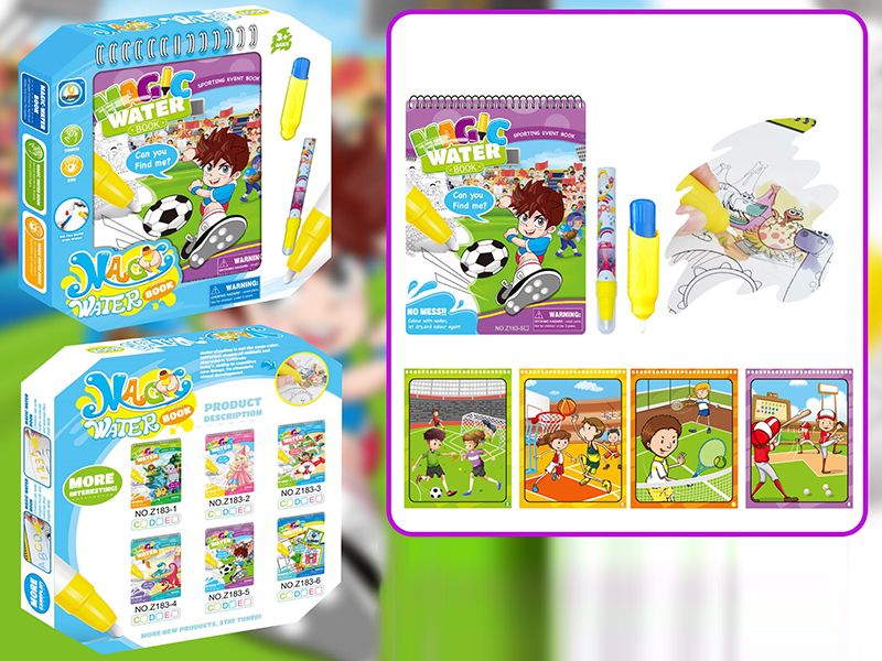 Sports Series Water Painting Book