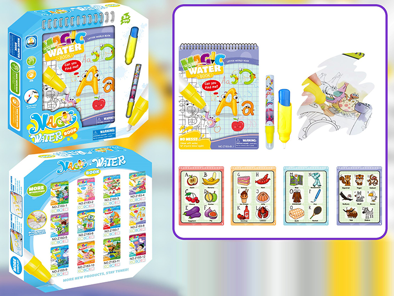Alphabet World Magic Water Painting Book