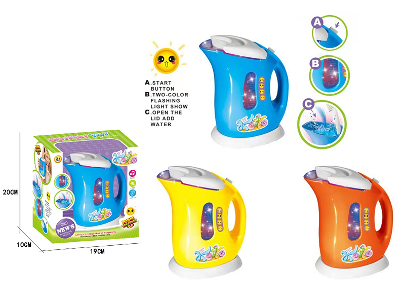 Electric Kettle With Colorful Lights ,Simulated Water Sound,Can Add Water