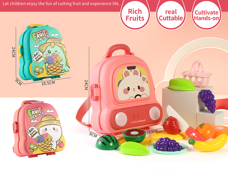 Storage Small School Bag Cutting Fruits Set 14PCS