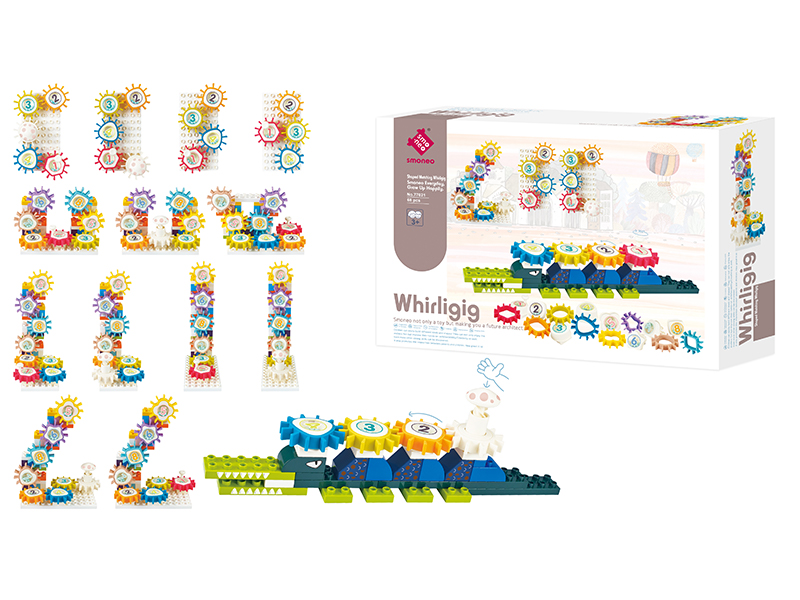 68Pcs Shape Paired Building Blocks