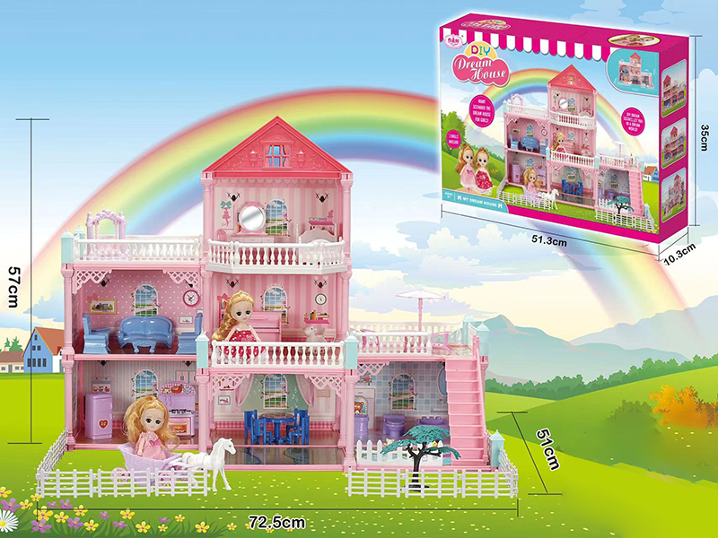 Three-Storey Villa With 2 Dolls(7 Rooms)
