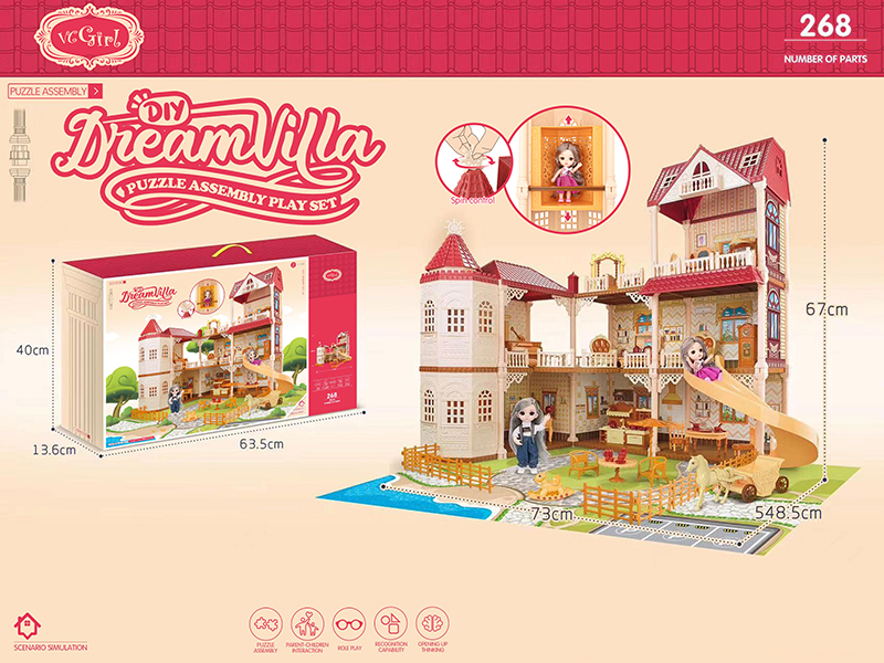 DIY Dream Villa(7 Rooms, 1 Courtyard With Double Deck Luxury Elevator)