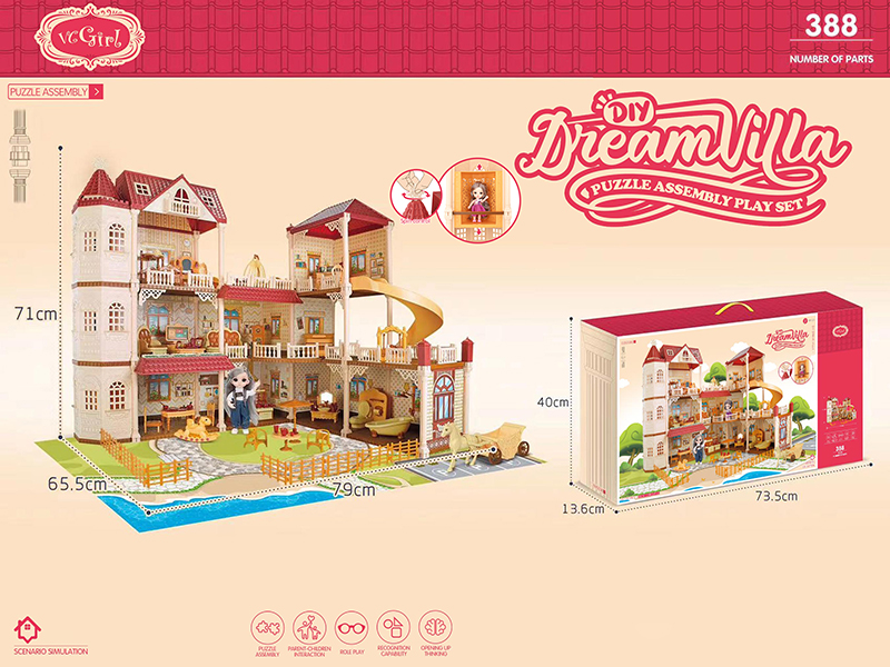 DIY Dream Villa(9 Rooms, 2 Courtyard With Three Level Luxury Elevator)