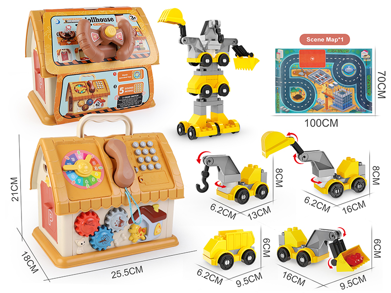 Engineering Building Blocks Toy House/Upgrade Edition