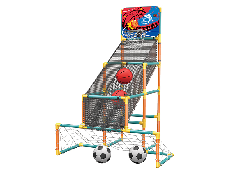 Basketball Soccer 2-In-1 Shooting Machine(With Scoring Function)