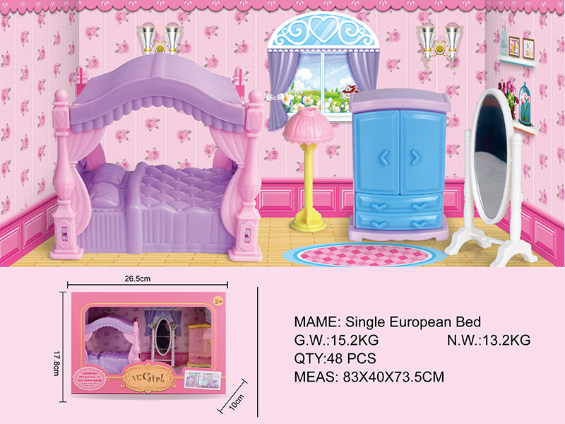 Bedroom European Style Bed Furniture Toy