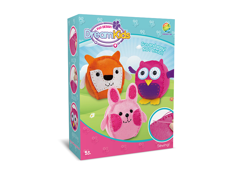 DIY Cartoon Stuffed Cotton Doll Sewing Kit Toy (Forest Animal)