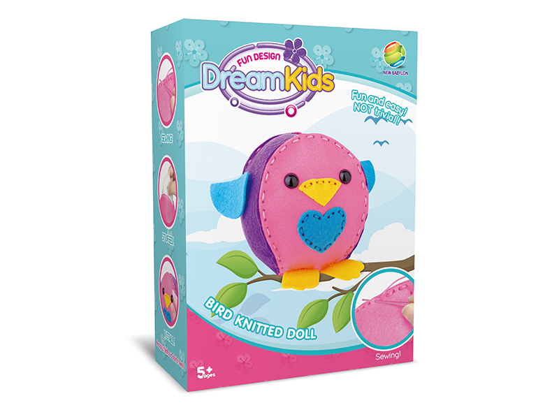 DIY Cartoon Stuffed Cotton Doll Sewing Kit Toy (Bird)