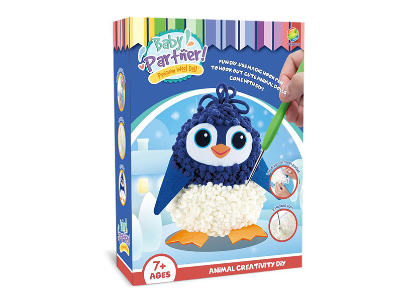 Handmade Knitted Animal Penguin DIY Crochet Toys