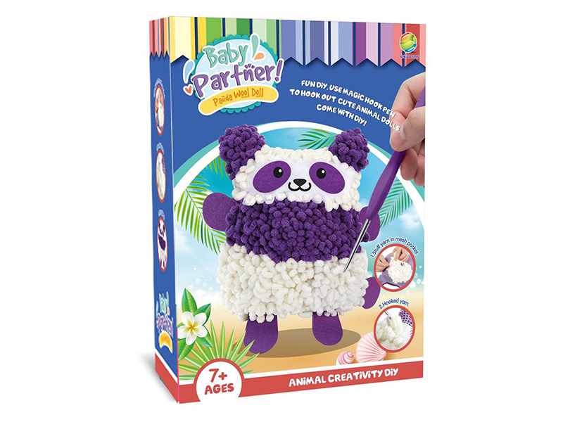 Handmade Knitted Animal Panda DIY Crochet Toys