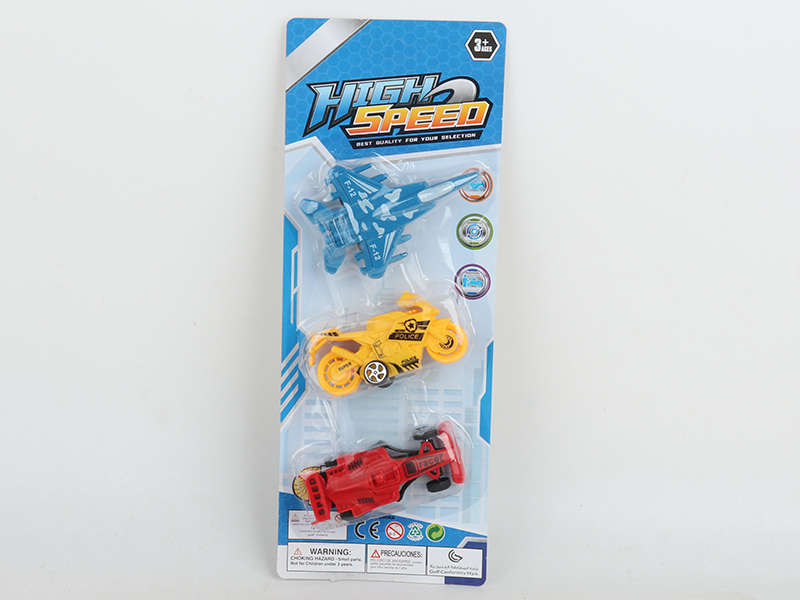 Pull Back Aircraft,Equation Car ,Motorcycle Set