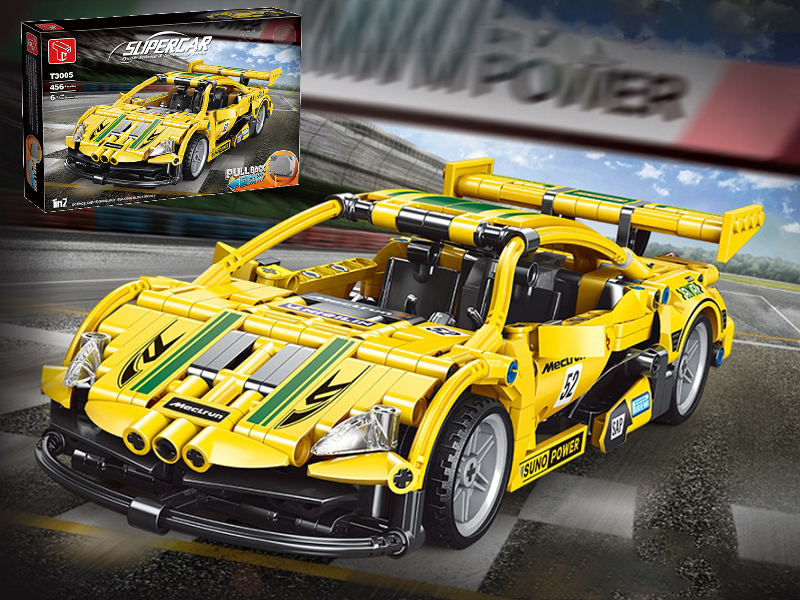 Pull Back McLaren Building Blocks Car 456PCS