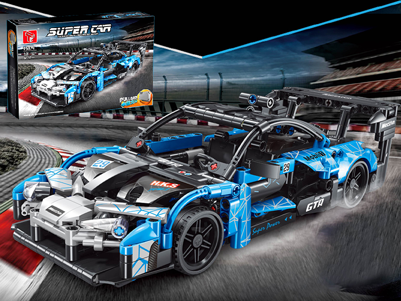 Pull Back Building Blocks Car - McLaren Senna