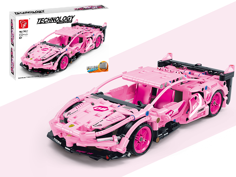 Pull Back Building Blocks Car