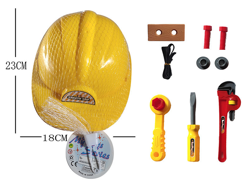 10PCS Engineering Hat Tool Toy