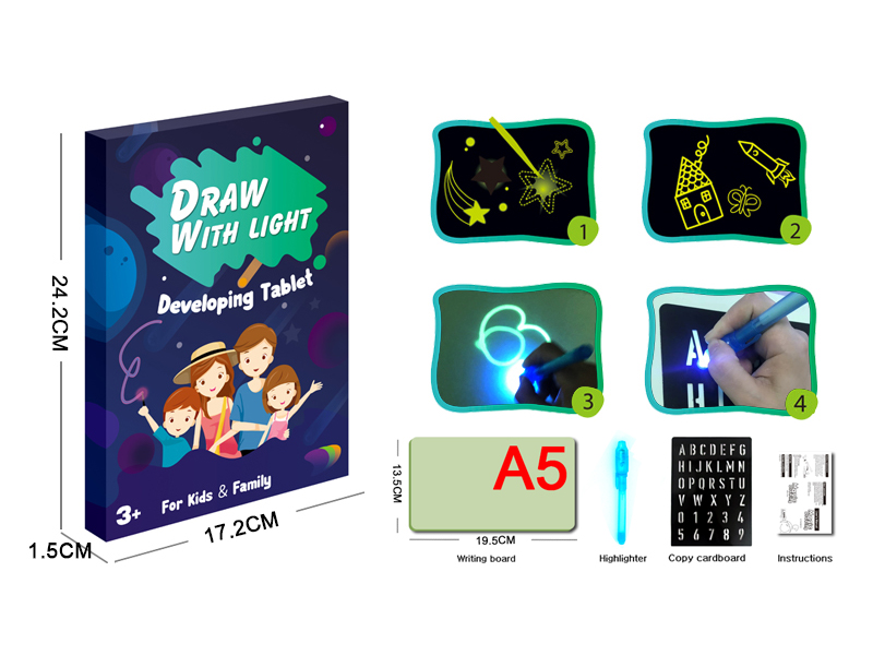 Luminous Writing Board/Fluorescent Painting Board（A5）