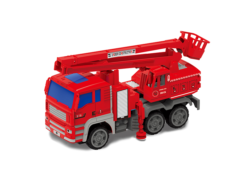 Red Friction Ladder Car