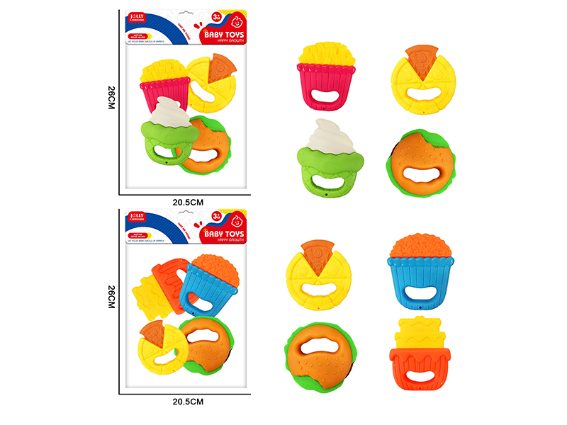 4PCS Baby Rattle Teether