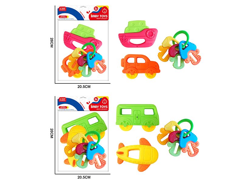 6PCS Baby Rattle Teether