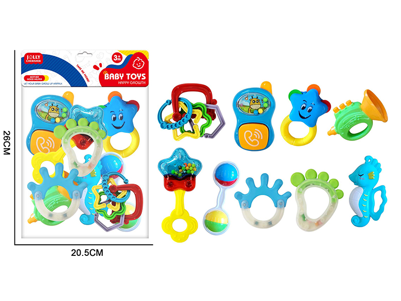 13PCS Baby Rattle Teether