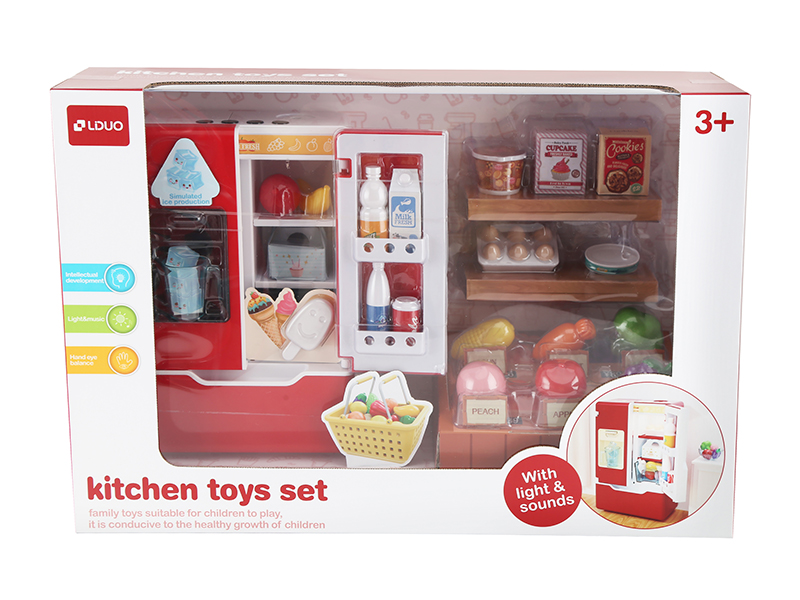 Simulated Electric Refrigerator Set With Sound And Light