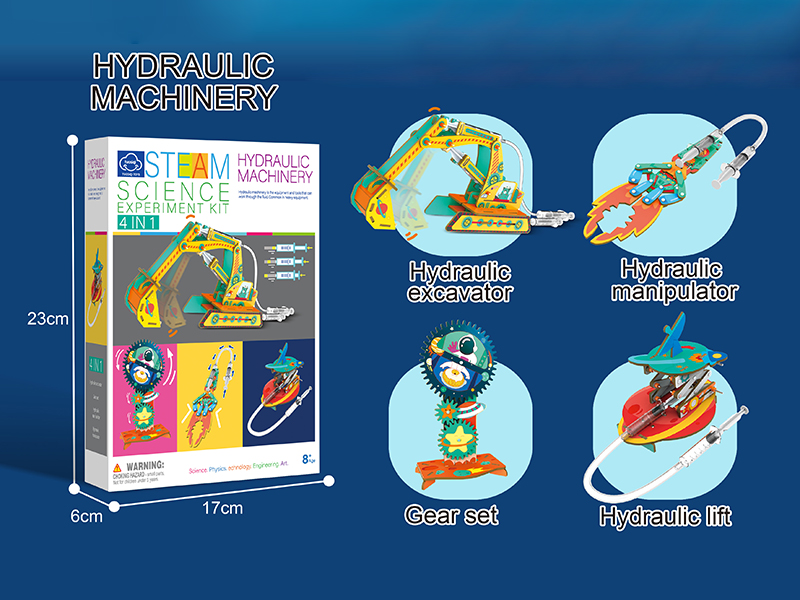 Science Experiment Kit 4 In 1 - Hydraulic Mechinery