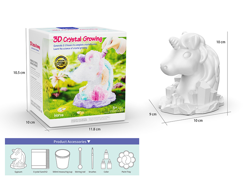 3D Crystal Growing - Unicorn