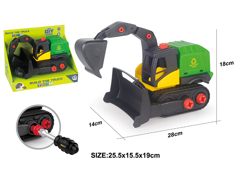 DIY Disassembly And Assembly Engineering Truck Set