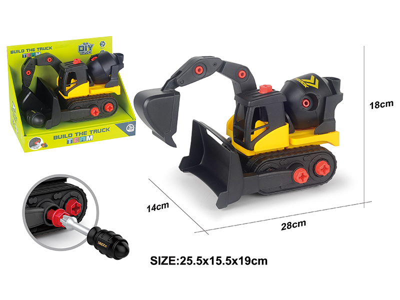 DIY Disassembly And Assembly Engineering Truck Set