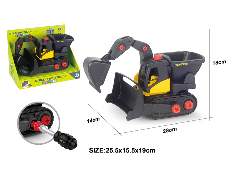 DIY Disassembly And Assembly Engineering Truck Set