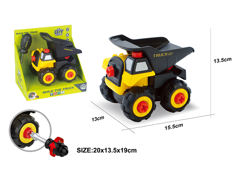 DIY Disassembly And Assembly Engineering Truck Set