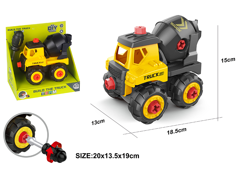 DIY Disassembly And Assembly Engineering Truck Set