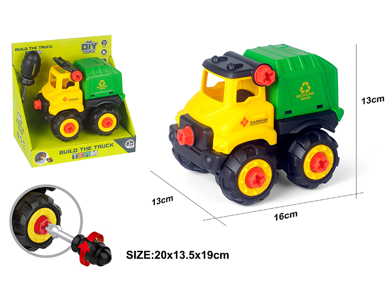 DIY Disassembly And Assembly Engineering Truck Set