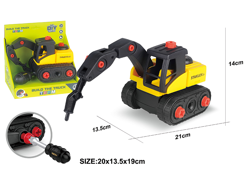 DIY Disassembly And Assembly Engineering Truck Set