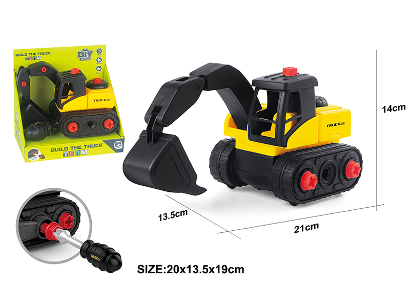 DIY Disassembly And Assembly Engineering Truck Set
