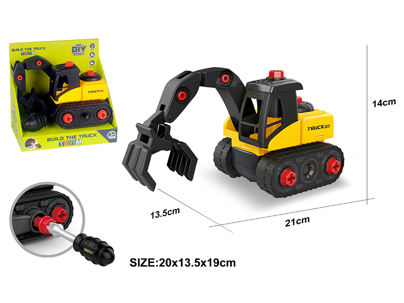 DIY Disassembly And Assembly Engineering Truck Set