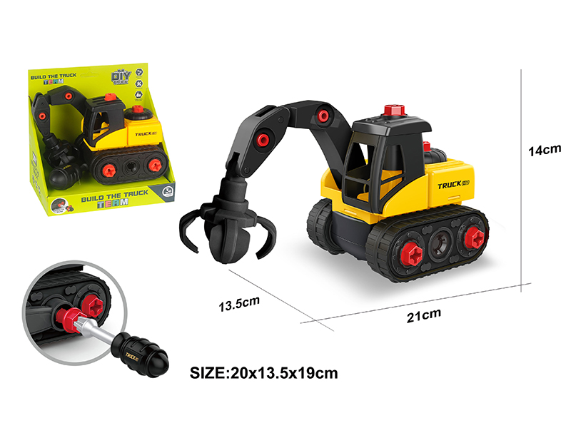 DIY Disassembly And Assembly Engineering Truck Set
