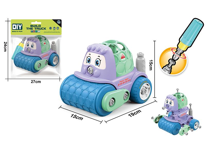 DIY Disassembly And Assembly Cartoon Car Set