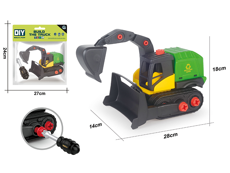 DIY Disassembly And Assembly Engineering Truck Set