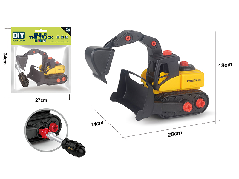DIY Disassembly And Assembly Engineering Truck Set