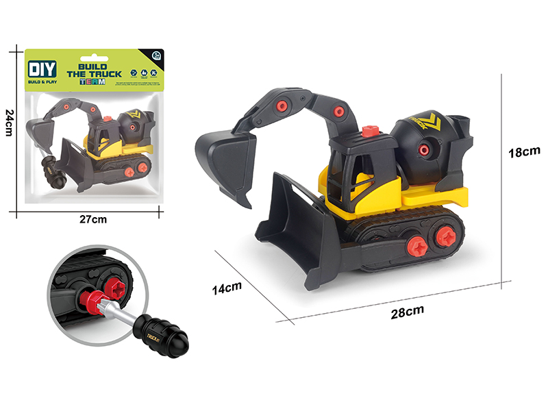 DIY Disassembly And Assembly Engineering Truck Set