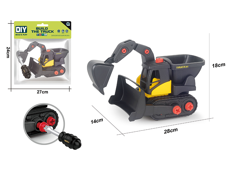 DIY Disassembly And Assembly Engineering Truck Set