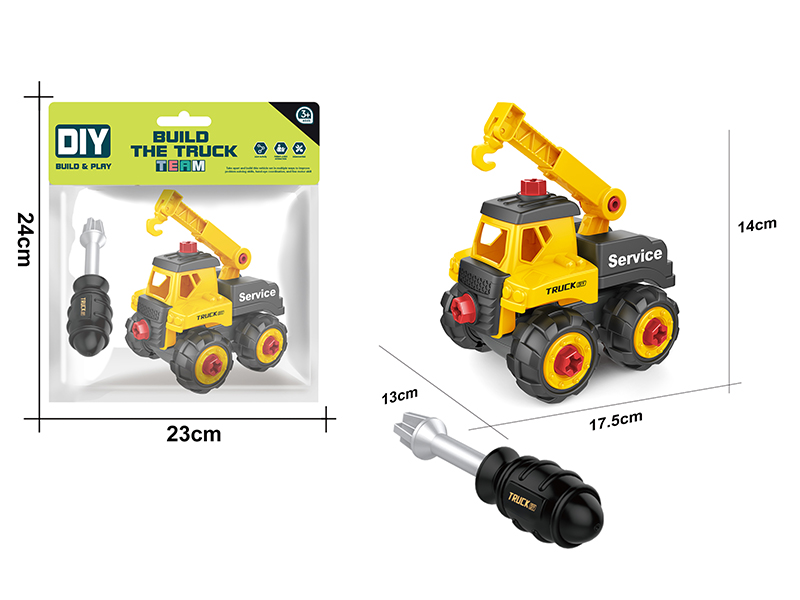 DIY Disassembly And Assembly Engineering Truck Set