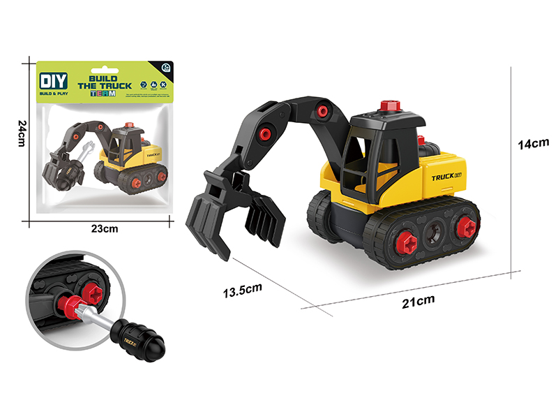 DIY Disassembly And Assembly Engineering Truck Set