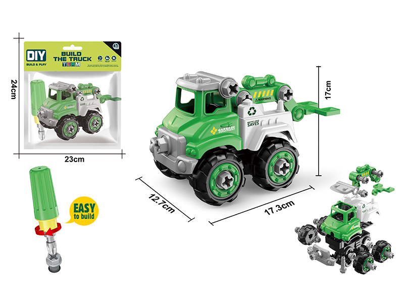 DIY Disassembly And Assembly Sanitation Truck Set