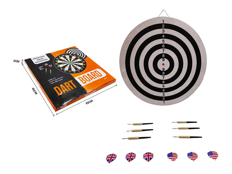 18 Inch Flocked Iron Dart Tray Toy